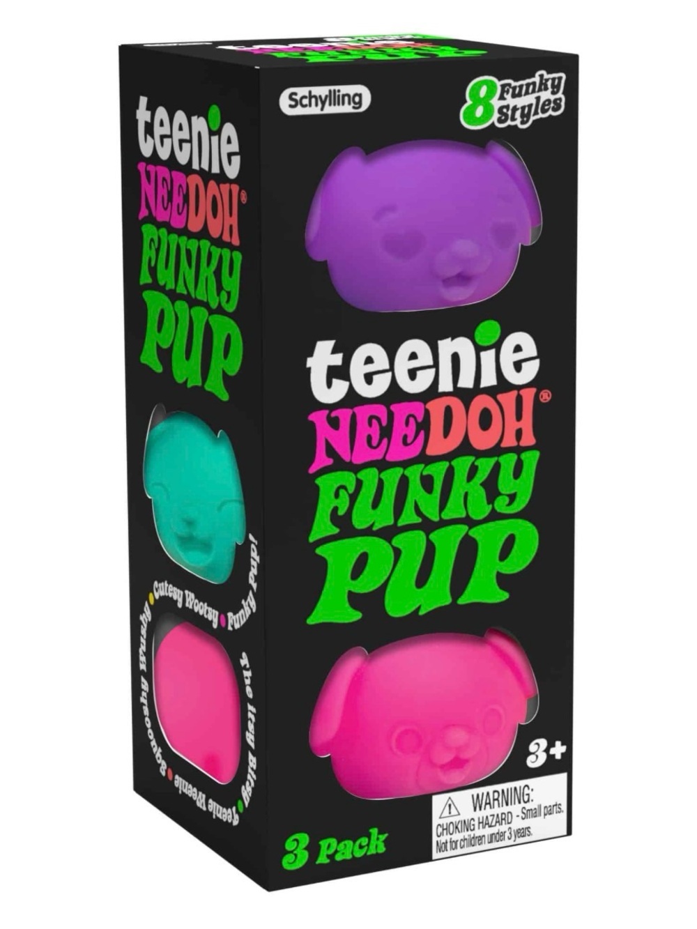 NeeDoh® TEENIE NEEDOH FUNKY PUP 3 pack